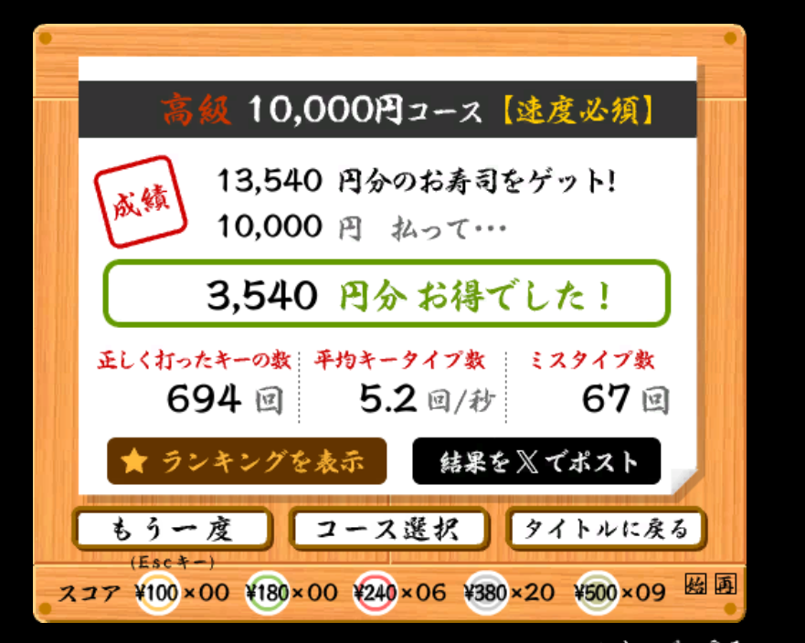 寿司打高級13540円（kamino kohaku）